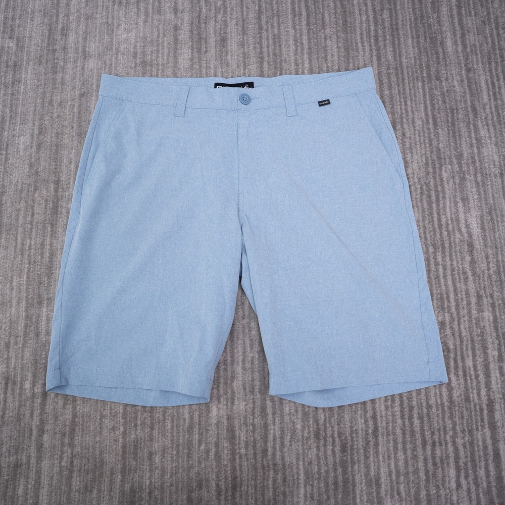 Travis Mathew Golf Shorts Mens 36 Blue Excellent Stretch Performance Heathered